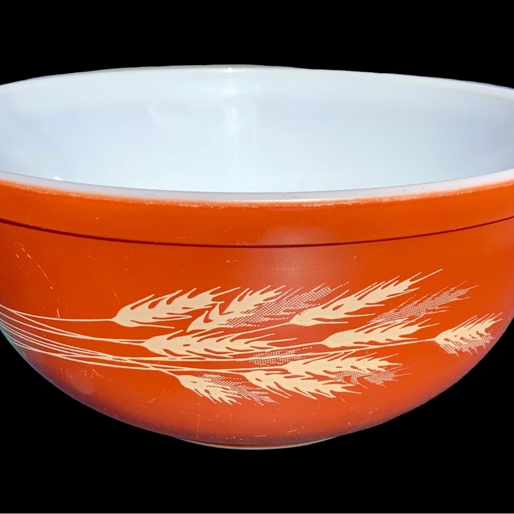 Pyrex harvest mixing bowl wheat vintage
